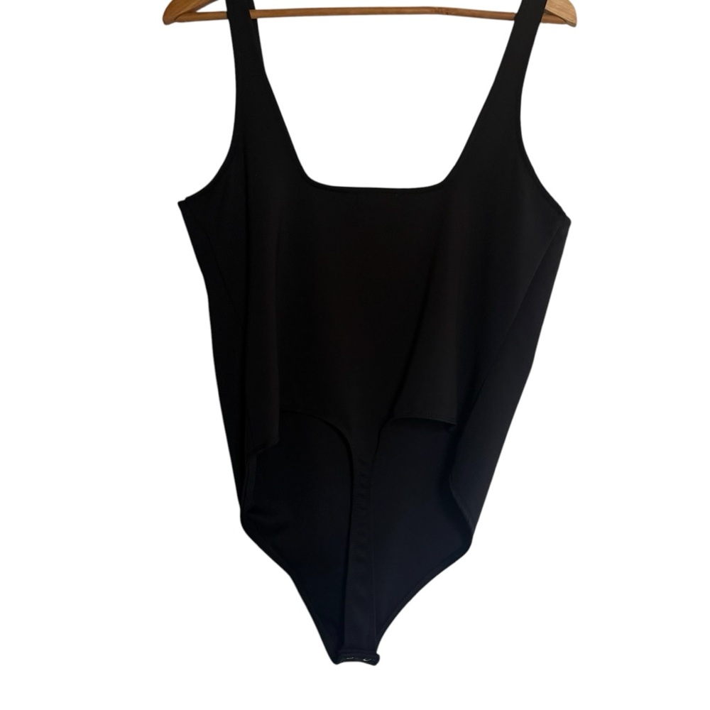 Good American Black Scuba Modern Tank Bodysuit Womens Casual Bodysuit Size 5 - Picture 4 of 12
